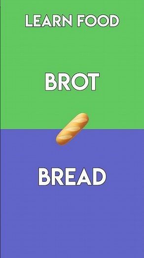 German Food Vocabulary (Learn Basic German)