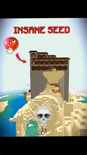 INSANE seed Big | 😱 Mansion seed in bedrock edition