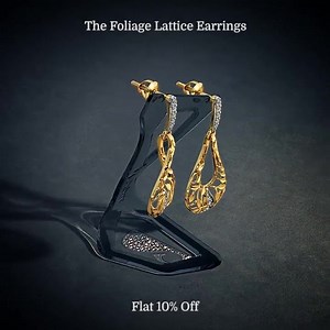 You need no reason or season to shine. Shop now ==> http://bit.ly/FoliageLatticeEarrings | BlueStone