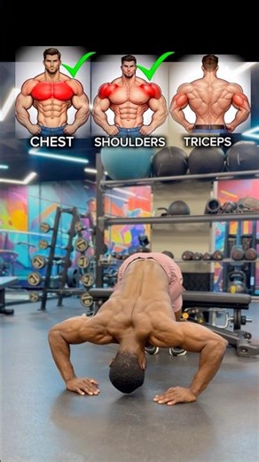 3 Push-Ups That Build Your Entire Upper Body (Chest, Shoulders, Triceps) 💪