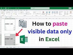 How to paste visible data only in Excel | paste visible data only in Excel
