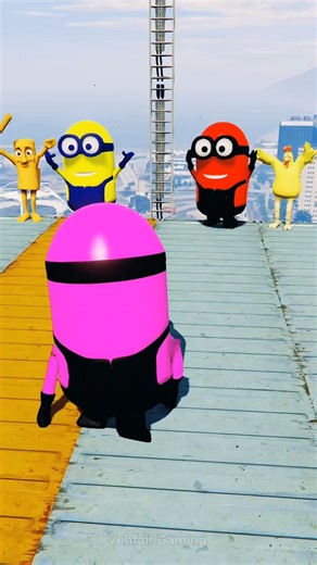 GTA 5 Epic Minions - Ragdoll Jump/Fails Ep 638 #shorts​