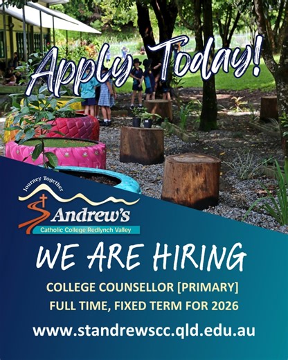 1.1K views |  ST ANDREW'S ARE HIRING - COLLEGE COUNSELLOR [PRIMARY]...