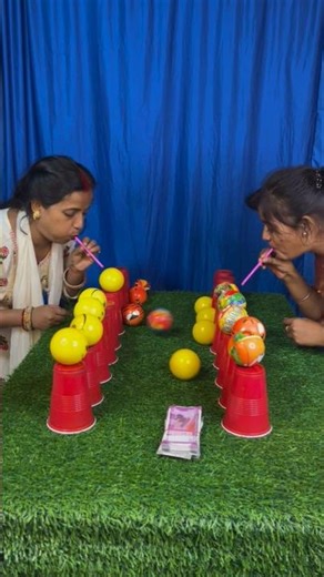 Amazing ball blow the cup #shorts #games