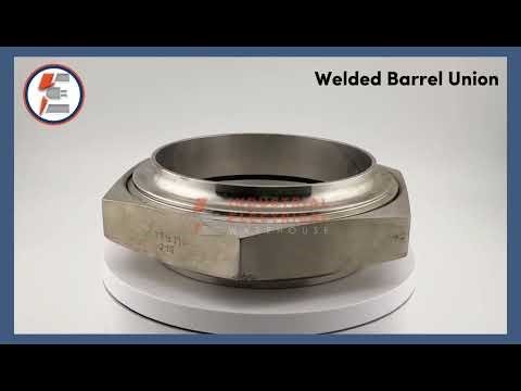 Welded Barrel Union IEW10026 98mm – 304 Stainless Steel Heavy-Duty Pipe Connector