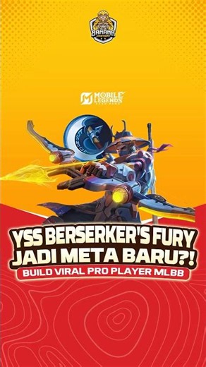 YSS Berserker's Fury is the New META?! 😱 Viral MLBB Pro Player Build #mobilelegends