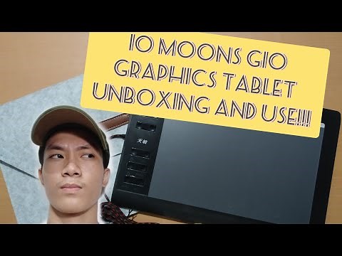 10moons G10 Graphic tablet UNBOXING AND USE!!!!