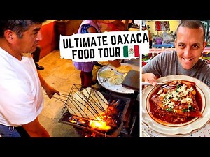 MEXICAN STREET FOOD in Oaxaca, Mexico | Street side TLAYUDAS + in the KITCHEN for MOLE