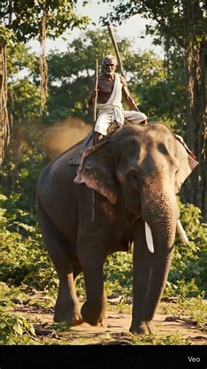 man sitting on elephant body #animation #domestic #youtubeshorts