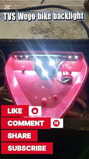TVS Wego bike backlight repair #TVswego #bike #backlightrepair #shorts