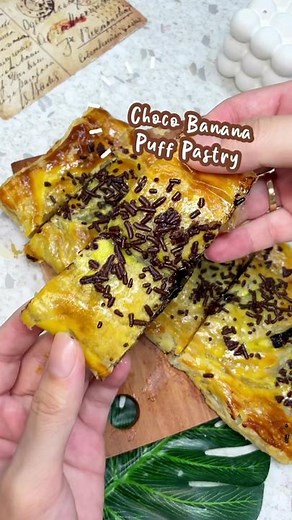 Delicious Choco Banana Puff Pastry Recipe