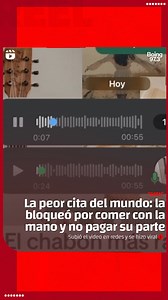 2M views · 21K reactions | "RATA"  Una usuaria compartió en sus redes sociales los audios que le mandó un chico con el que había salido a comer. ️ En el audio, él le decía que la había bloqueado por comer con la mano y agregó: "Impresentable sos". Después le reclamó que no pagó su parte: "Tenés que ser mas independiente, deja mucho que desear". | Radio Boing 97.3 | Facebook