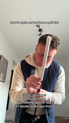 How to re-grip and cut down a golf club. Cutting my 34 inch putter down to 33 inches and fitting a new Odyssey grip to my Odyssey 2 Ball Blade putter #golf #tutorial #golftutorial #custom #golfclubs