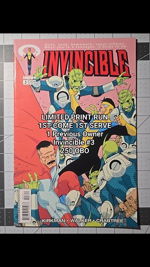 Live on our Ebay Marketplace #Invincible #Issue3 #limitedprint | The Indiana Comic Exchange