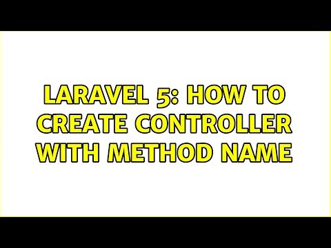 Laravel 5: how to create controller with method name (2 Solutions!!)