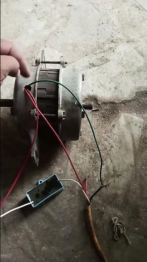 washing machine motor connection with capacitor |