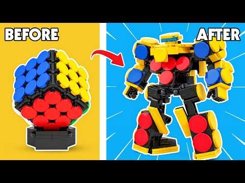 I Built a LEGO ROBOT from a Rubik's Cube | BEAR Bricks