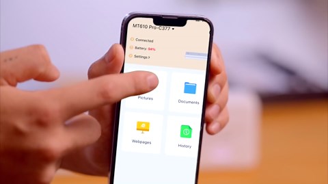 100 Sheets Thermal Printer Paper 8.5x11 US Letter MT610 Thermal Paper, Compatible with PRT/iDPRT/HPRT Portable Printer and Other Brands Thermal Document Printers