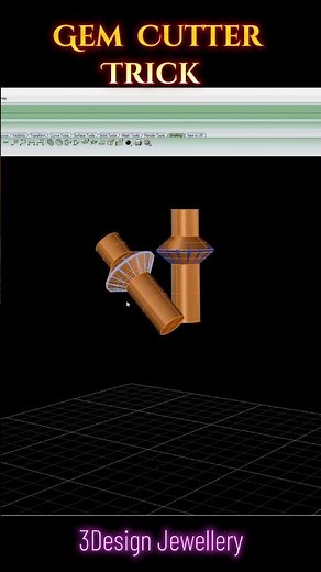 ||🔷Gem Cutter Easy Trick🔷|| #3designjewellery #caddesignjewellery #matrix 9