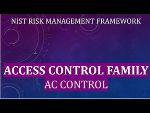 NIST Risk Management Framework | ACCESS CONTROL FAMILY