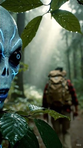 First Contact: Alien Hides in Forest