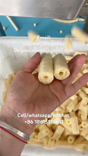 Roller Corn Puff Snacks Longer Tube Snacks Making Machine Production Line#snacks #machine #extruder