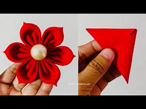 Flower Making with Cloth | Cloth Flower Making | Fabric Flower Tutorial | How To Make Fabric Flower