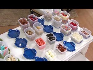 LocknLock 8-Piece Nestable Rectangle Storage Set on QVC