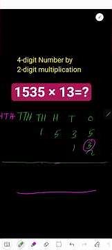 How to solve 4-digit by 2-digitmultiplication How to multiply 4-digitnumbers by 2-digit numbers