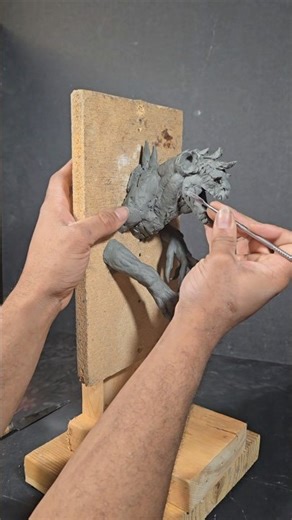 Giving the apex deathclaw a smile! #fallout #clayart #3d #clay #handmade #videogames #sketch