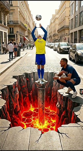 POV: Mbappé Pranks Legends with 3D Lava Art! 🌋🎨 (CGI Parody / Fake)
