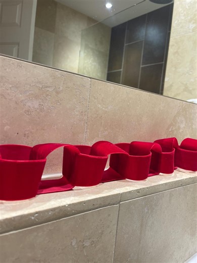 Paper Chain Velvet Ribbon Garland - Etsy