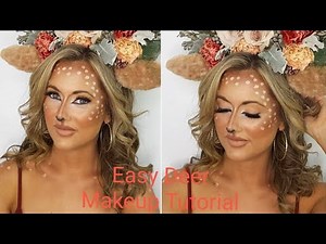 Easy Deer Makeup Tutorial - Halloween-