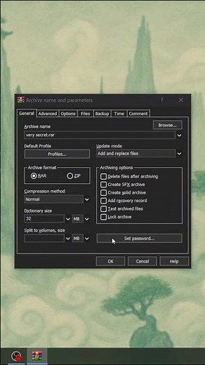 winrar password protection nobody knows about #shorts #tutorial