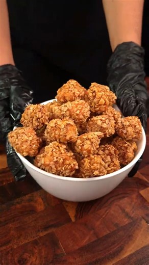 Ultra Crispy KFC Chicken Popcorn 🍗🍿🔥 #asmrcooking #kfcchicken #viral #shorts