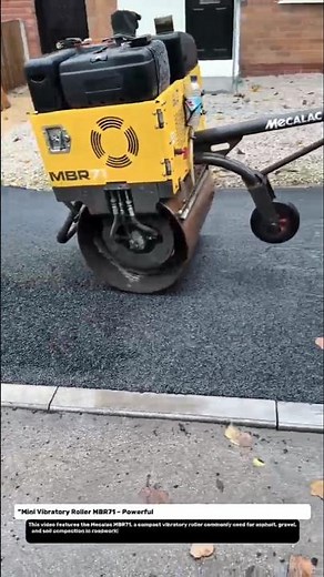 Mini Vibratory Roller MBR71 – Powerful Asphalt Compaction for Perfect Driveways!