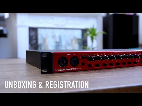 Unboxing and Registration - Clarett⁺ OctoPre