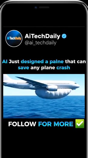 AITechDaily | What if plane crashes didn’t have to be fatal?” ✈️🤯 AI just designed an aircraft system that can save lives even during a crash — using... | Instagram
