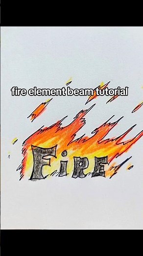 Fire beam tutorial 😱 #drawmaster