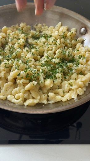 MY HUNGARIAN GRANDMOTHER’S SPAETZLE RECIPE! ❤️ https://www.justataste.com/easy-german-spaetzle-recipe/ | Just a Taste