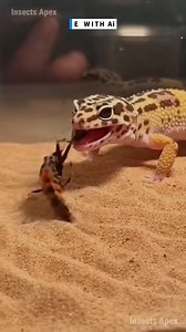 The Giant Assassin Bug defends its territory in a brutal standoff against the unstoppable Leopard Gecko. #NatureClash #ReptileDomination #ArthropodSurvival #GeckoLife #GiantAssassinBug ⚙️ AI-generated nature dramatization — no real creatures involved. | Insects Apex