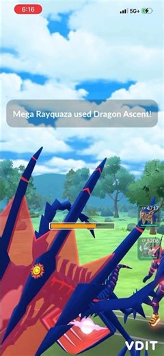 Shiny mega rayquaza one shots Eternatus