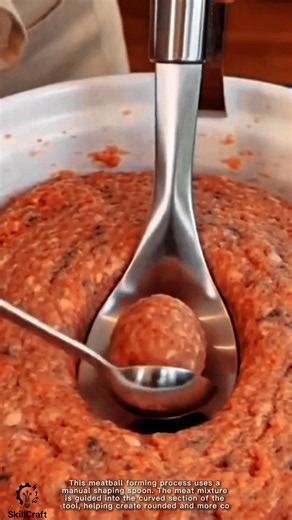 Meatball Forming Work Tool with Manual Shaping Spoon #worktool