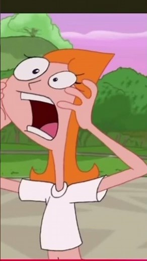 Candace screams after she gets squirrels in her pants