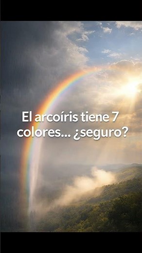 ¿Cuántos colores tiene realmente el arcoíris? 🌈