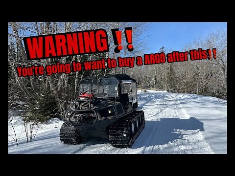 Argo frontier 8x8 with tracks. GO ANYWHERE ‼️ Beautiful winter weekend.