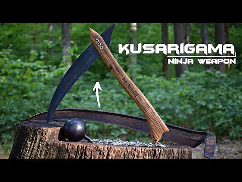 Kusarigama Making - Japanese Weapon Ninja From An Old Scythe