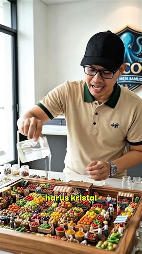 Pasar Tumpah dalam Meja Resin! 🧺✨​