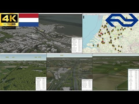 Dutch Railway (Nederlandse Spoorwegen) 3D simulation ( 4K multi view demo )