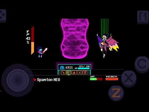 (snowgrave/weird route) Deltarune Spamton Neo fight (in-mobile port)
